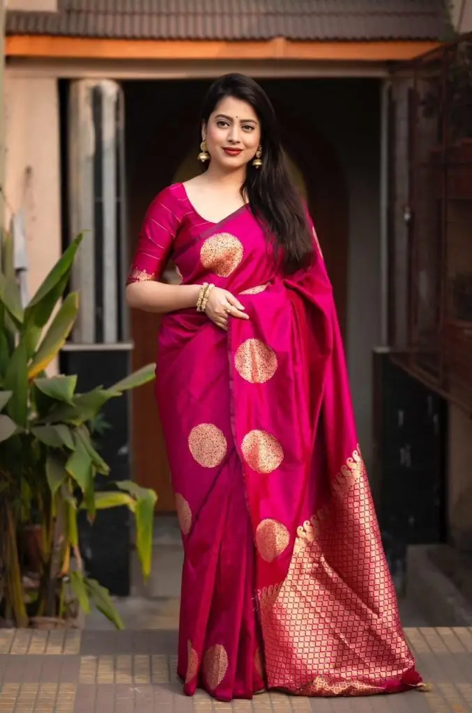 afsan-skin-print-saree-1 (bright pink)